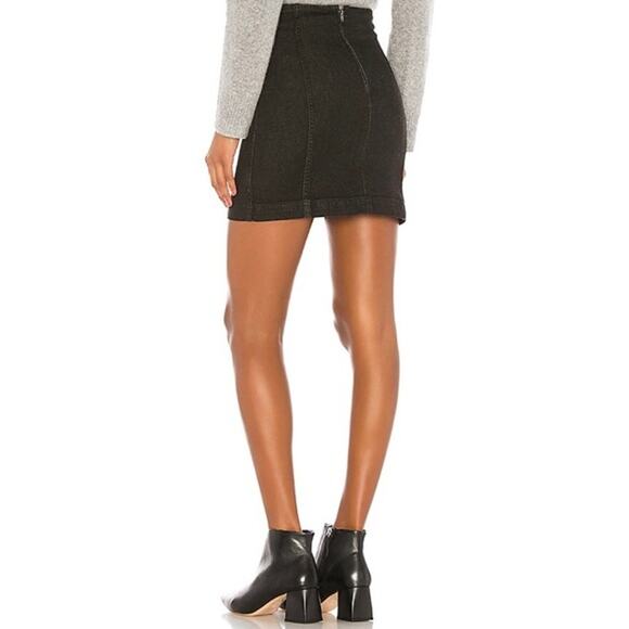 Free People Denim Modern Fem High Rise Mini Skirt - Picture 11 of 11